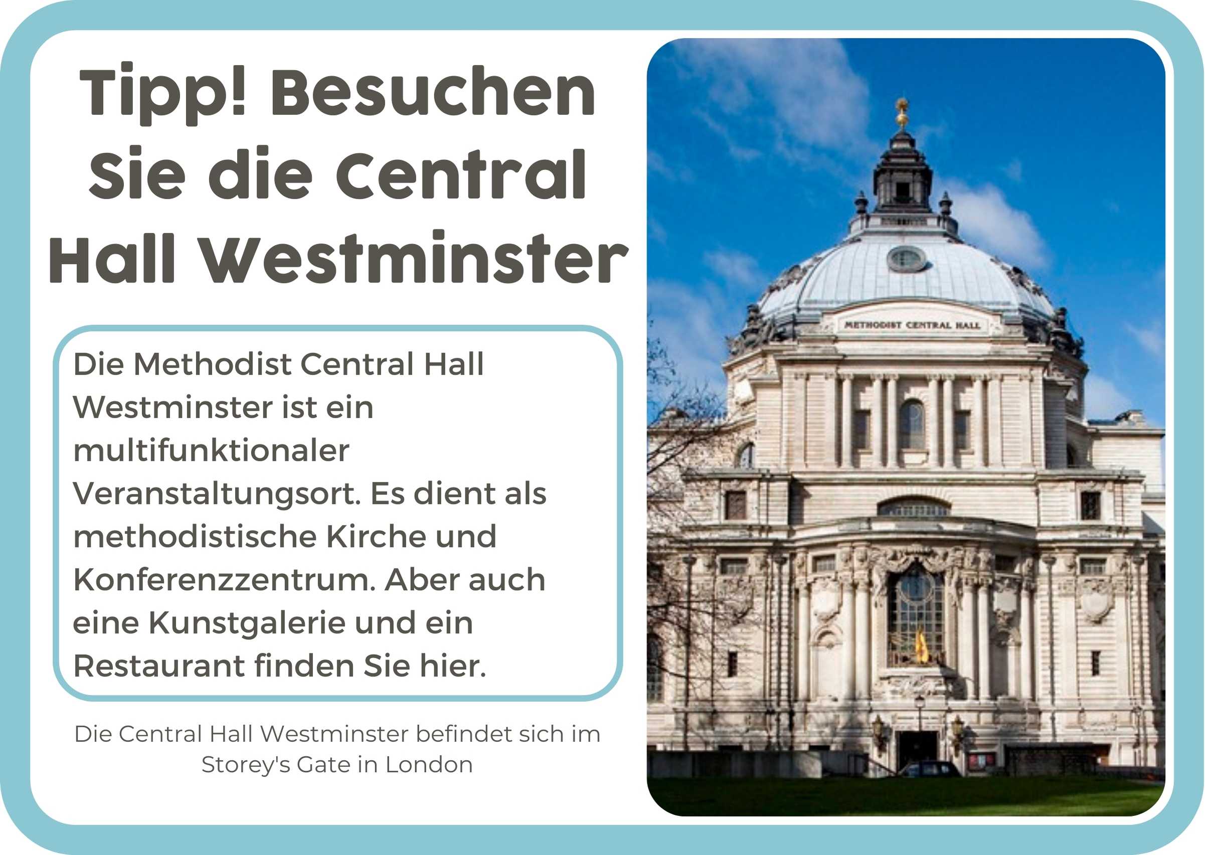 (Duits) EN Central Hall Westminster