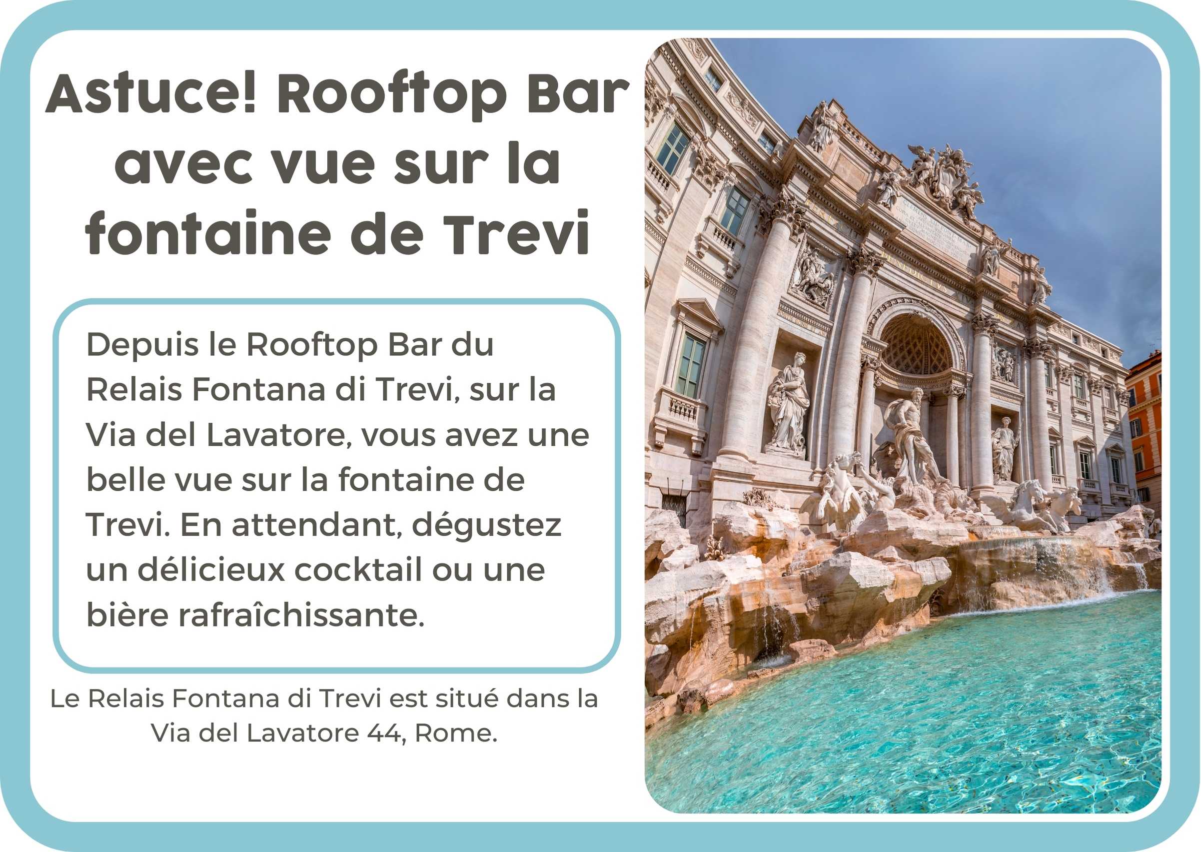 (Frans) Rooftopbar Trevi