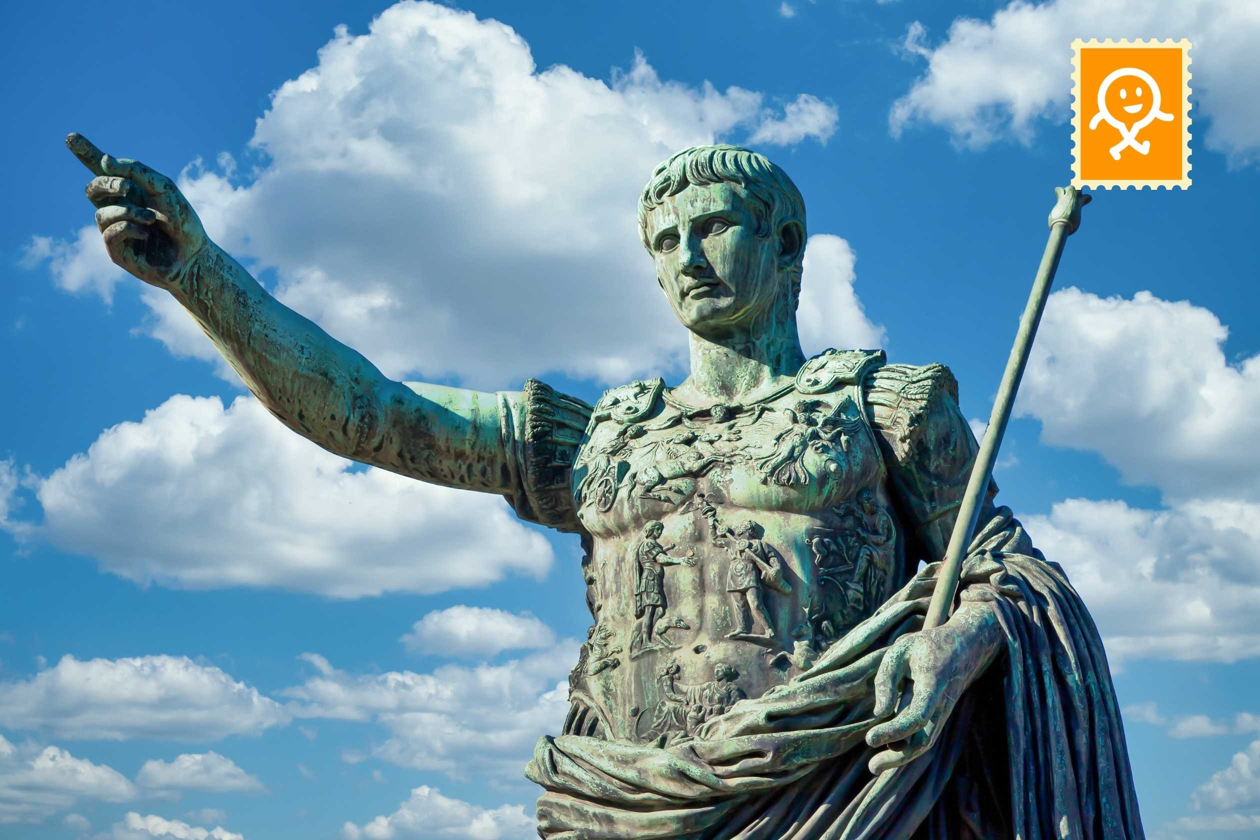 Het standbeeld van Julius Caesar