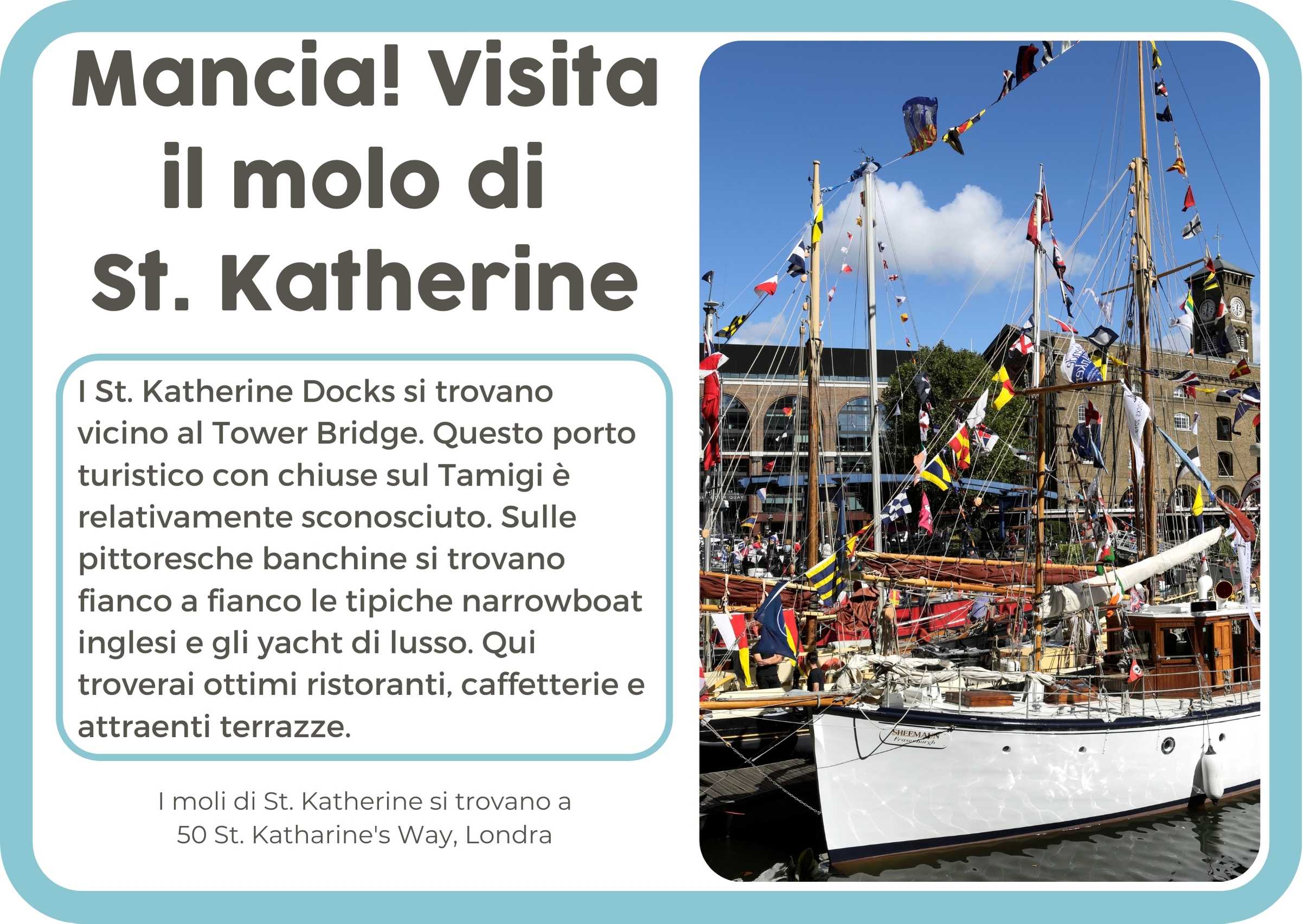 (Italiaans) EN St. Katherine Dock