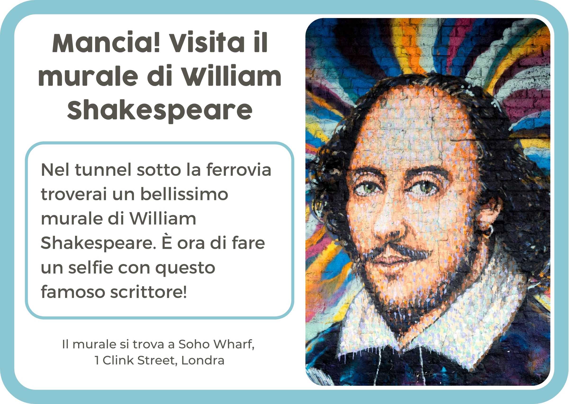 (Italiaans) EN William Shakespeare Mural