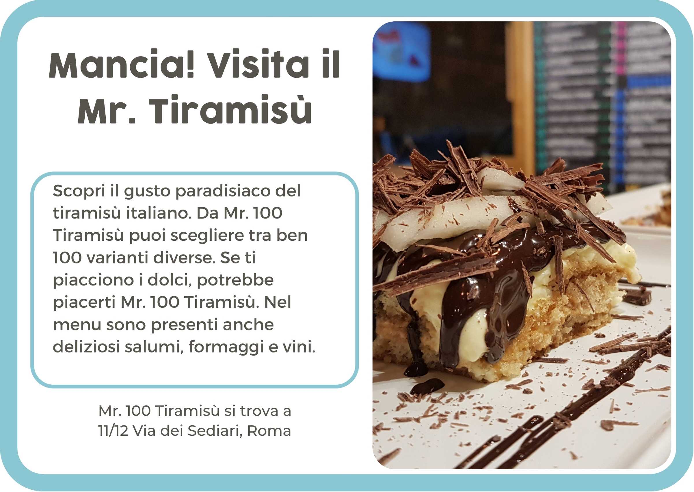 (Italiaans) Mr. 100 Tiramisu