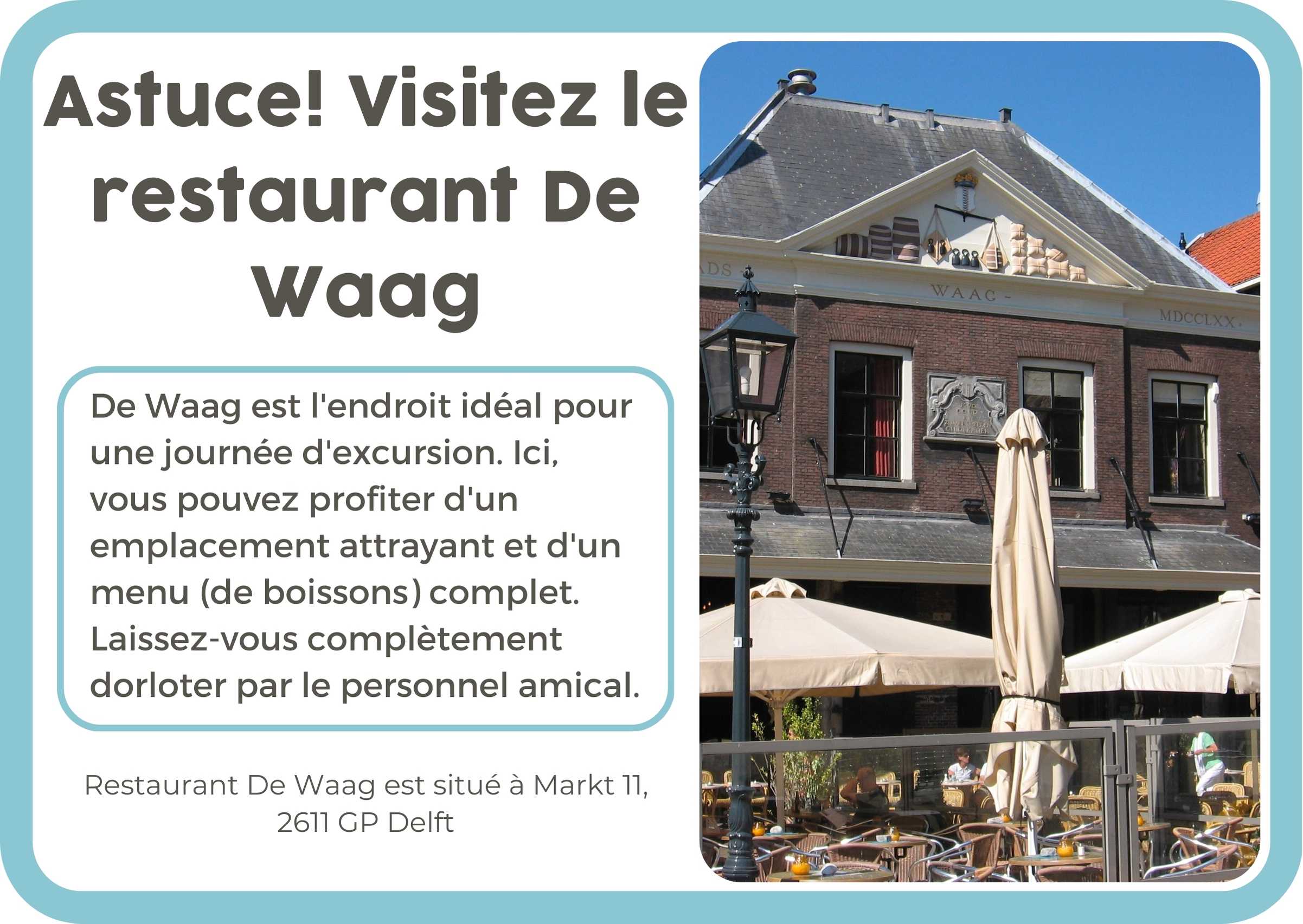 (Frans) 2. NL Restaurant de Waag