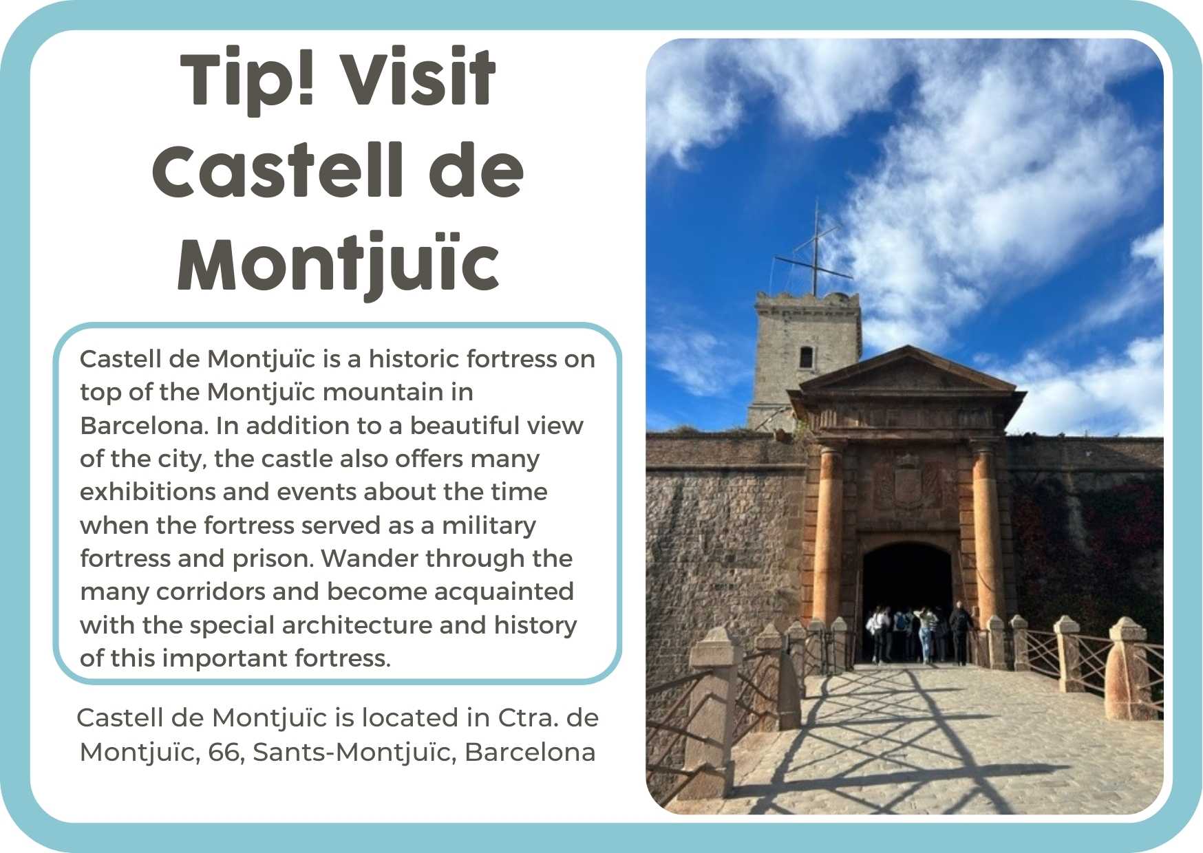 1. (Engels) NL Castell de Montjuïc
